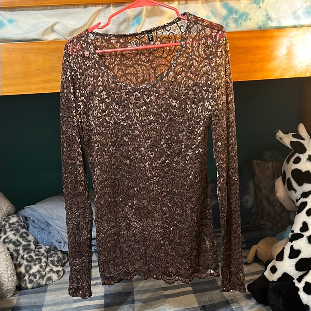 Elegant Lace Long Sleeve Top